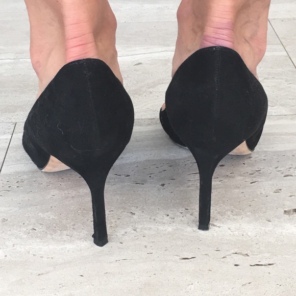 Manolo Blahnik bb 70 black suede pumps, EUC - Picture 5 of 7
